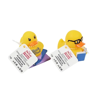 Assorted 2" Book Club Rubber Duck, 1pc. by Fab Finds