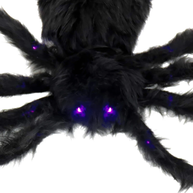 4ft. Halloween Spider with 26 Purple Battery-Operated Steady On LED Lights