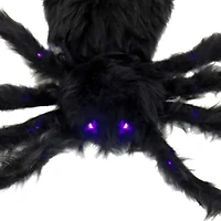 4ft. Halloween Spider with 26 Purple Battery-Operated Steady On LED Lights