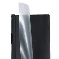 JAM Paper 9" x 12" Black Plastic Report Covers with Slide Lock Clip, 6ct.