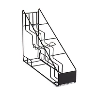 Mind Reader Black 4 Compartment Bottle Organizer & Holder