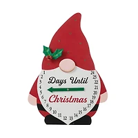 Glitzhome® 15'' Lighted Wooden Christmas Gnome Countdown Calendar