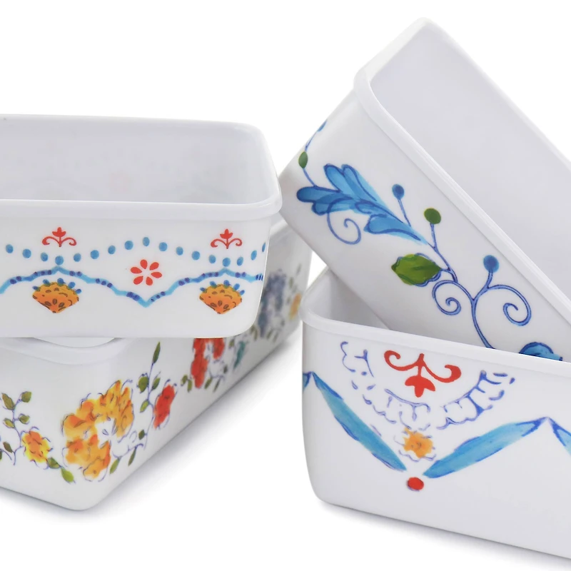 Gibson Home® 8-Piece Anaya Rectangular Nesting Food Storage Set