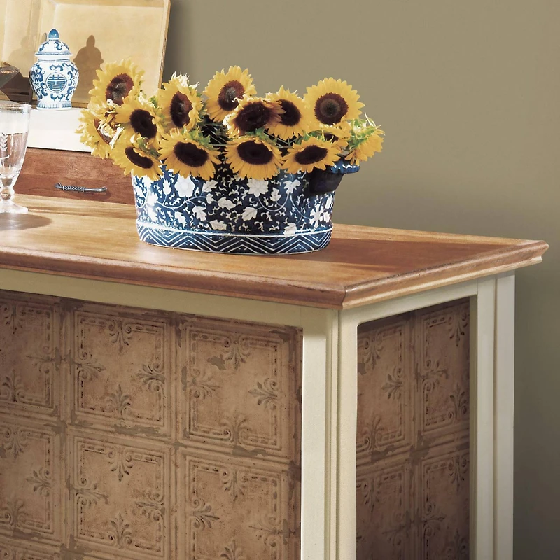 RoomMates Copper Tin Tile Peel & Stick Wallpaper