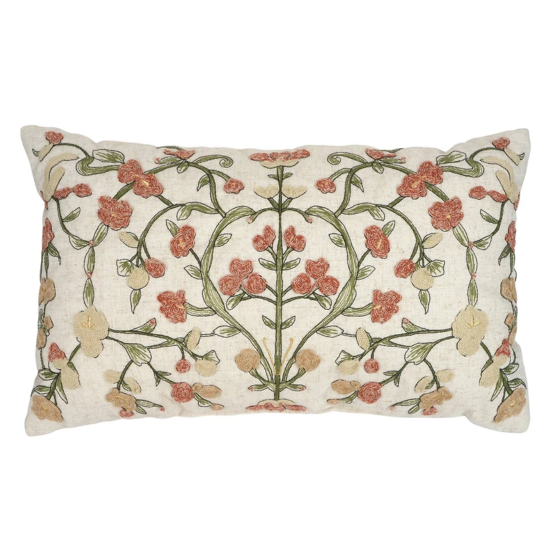 20" Floral Lumbar Accent Pillow by Ashland®