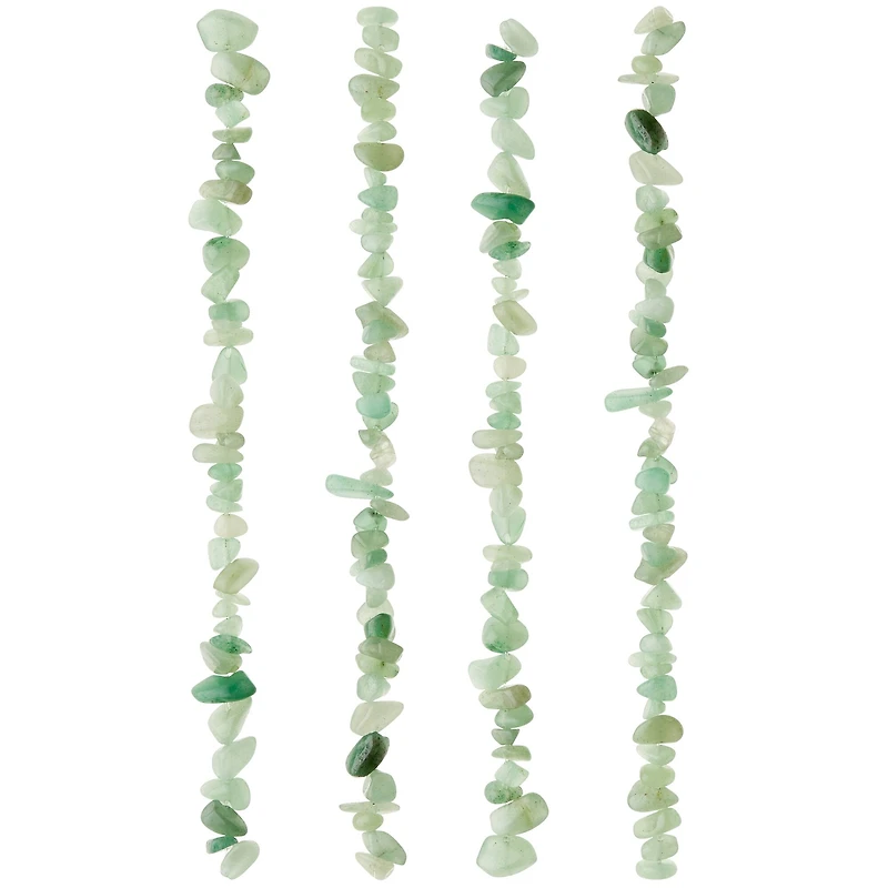 Green Aventurine Chip Beads, 7mm by Bead Landing™