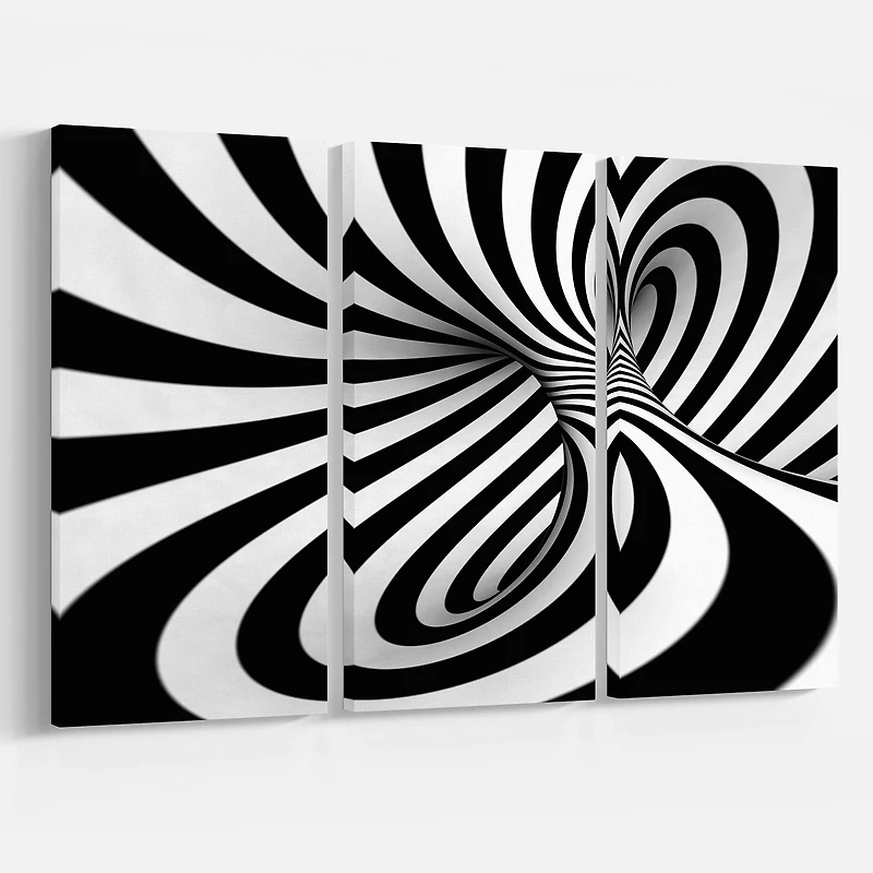 Designart - Spiral Black n White