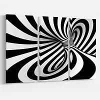 Designart - Spiral Black n White