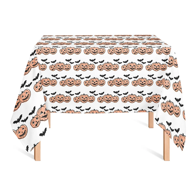 58" Jack-O-Lanterns & Bats Tablecloth