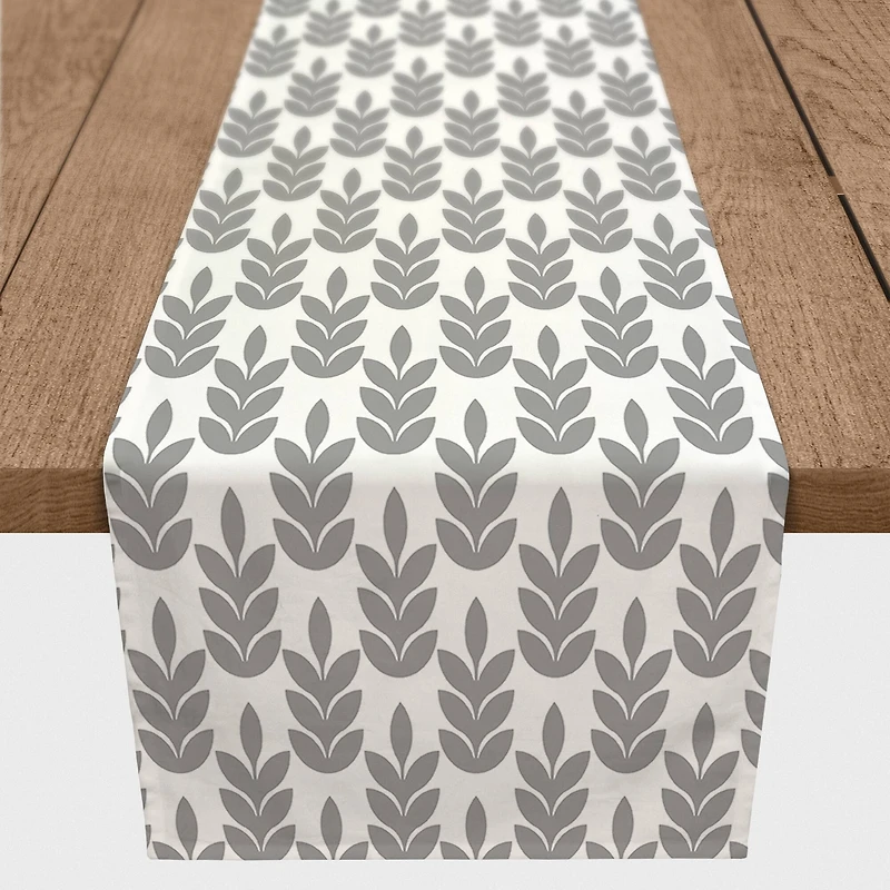 Mid Mod Leaves Indoor/Outdoor Table Runner