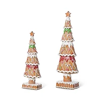 Glitzhome® Resin Christmas Tree Table Decor Set
