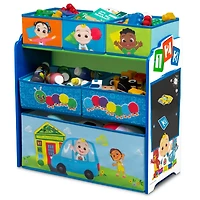 Disney® CoComelon Design & Store 6 Bin Toy Storage Organizer