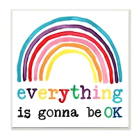 Stupell Industries Everything is OK Rainbow Wall Plaque
