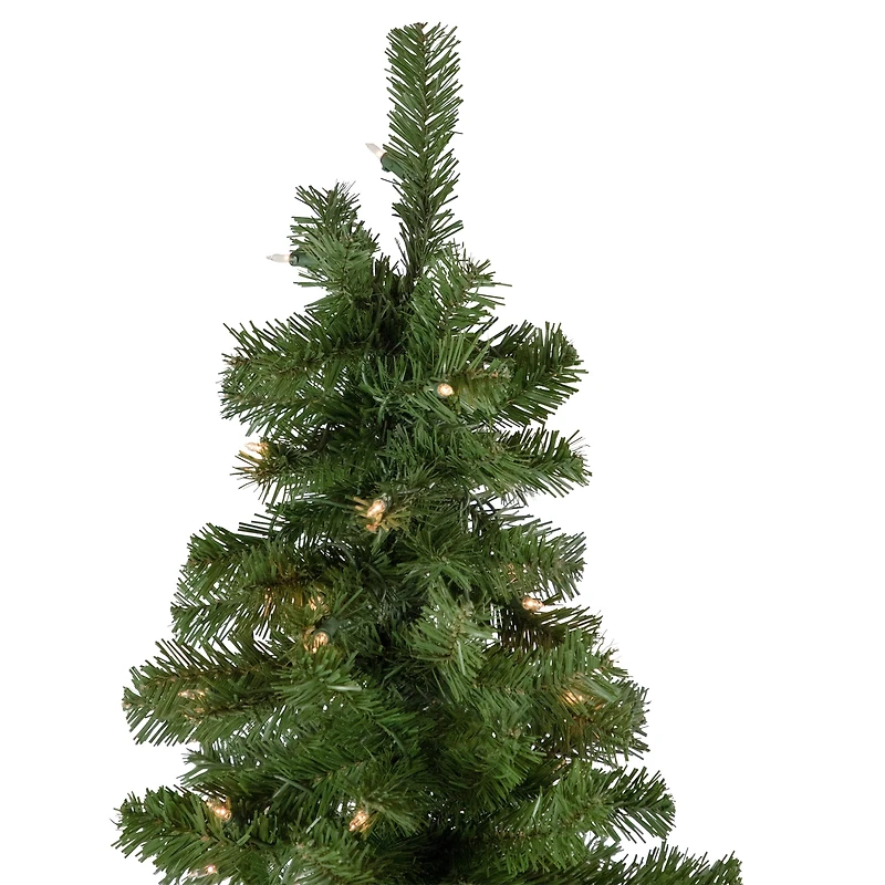 7.5ft. Pre-Lit Hazelton Spruce Artificial Christmas Tree, Clear Lights