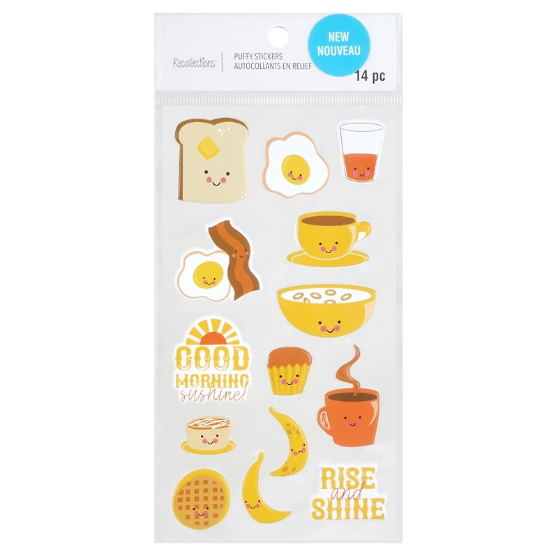 Breakfast Food Puffy Stickers by Recollections™