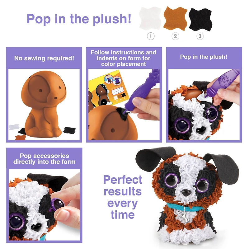 Assorted PlushCraft™ 3D Fabric Craft Mini Pack