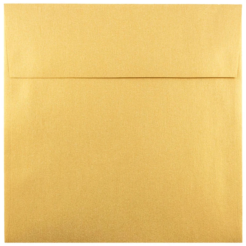JAM Paper 6" x 6" Square Metallic Invitation Envelopes