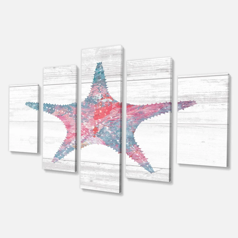 Designart - Pink Starfish Ocean Life