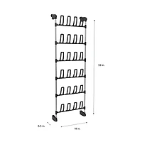 Organize It All 12 Pair Over the Door Shoe Rack
