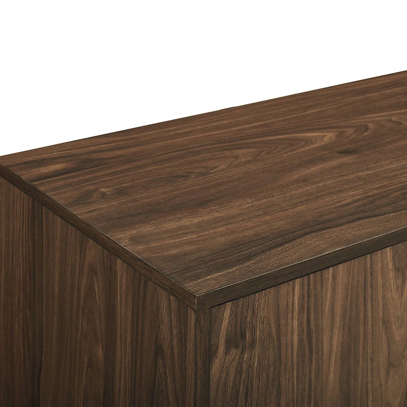 Walker Edison 30" Dark Walnut 1 Door Modern Wood Accent Cabinet