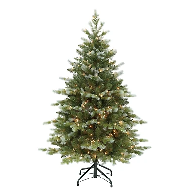 4.5ft. Pre-Lit Slim Colorado Blue Spruce Artificial Christmas Tree, Clear Lights