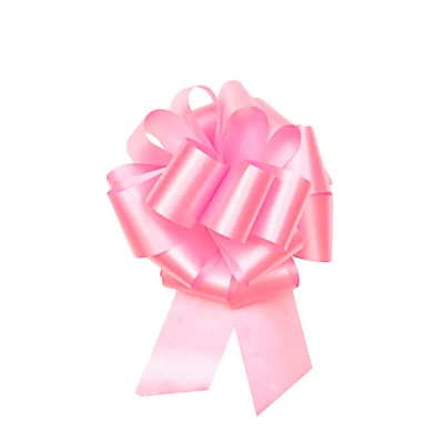 JAM Paper 2.5" Pink Satin Perfect Pull Bow Ribbon, 50ct.