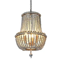 Hello Honey® 21" Draped Wood Bead Chandelier