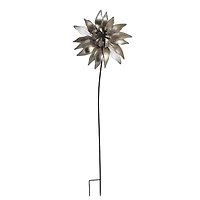 Hello Honey® 52" Brushed Gold Metal Flower Stake