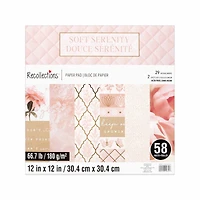 12" x 12" Soft Serenity Paper Pad by Recollections™, 58 Sheets