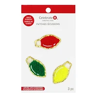 Christmas Light Bulb Iron-On & Adhesive Patches, 3ct. by Celebrate It™