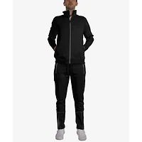 Men's Performance Reflective Track Jacket & Jogger 2-Piece Set
