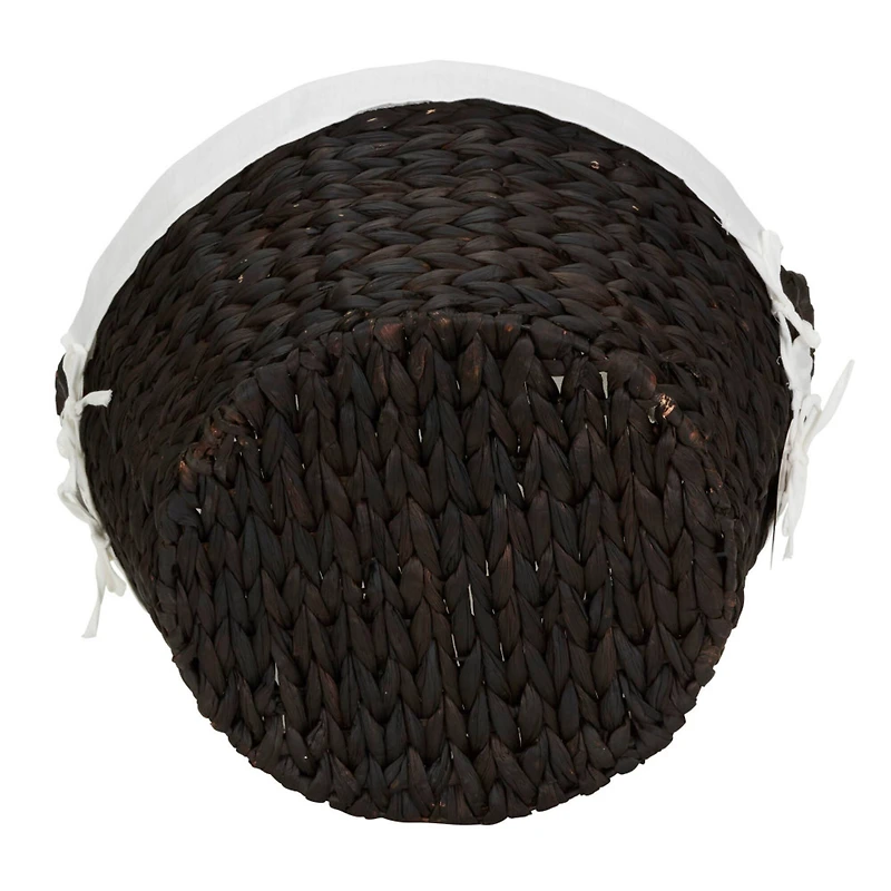 Household Essentials 12.5" Round Wicker Laundry Basket with Handles