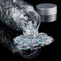Specialty Polyester Glitter Silver Holographic Letters by Recollections™