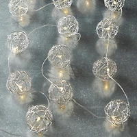 20ct. Warm White Wire Ball LED String Lights by Ashland™