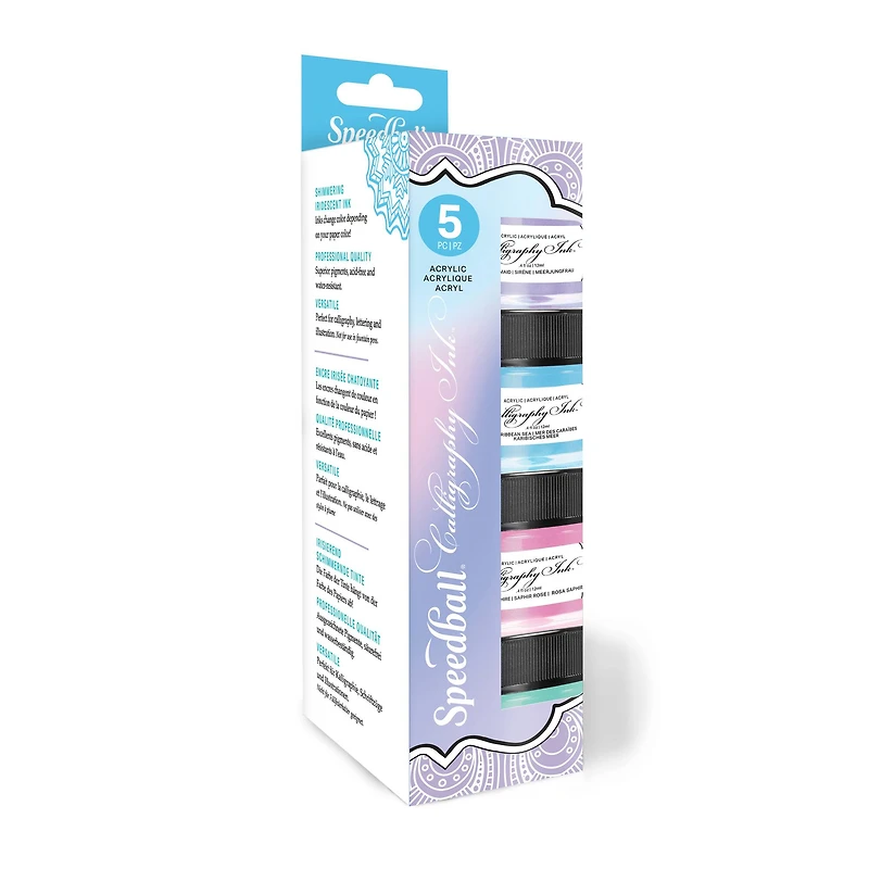Speedball® Iridescent Calligraphy Ink Set