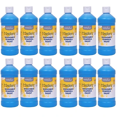 6 Packs: 12 ct. (72 total) Little Masters® Washable Tempera Paint, 16oz.