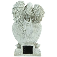 9.5" Solar LED Lighted Praying Angel Outdoor Garden Statue
