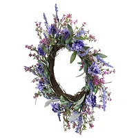 18" Floral & Lavender Spring Wreath