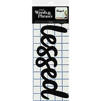 Leisure Arts® Vinyl Blessed Black Wall Decal