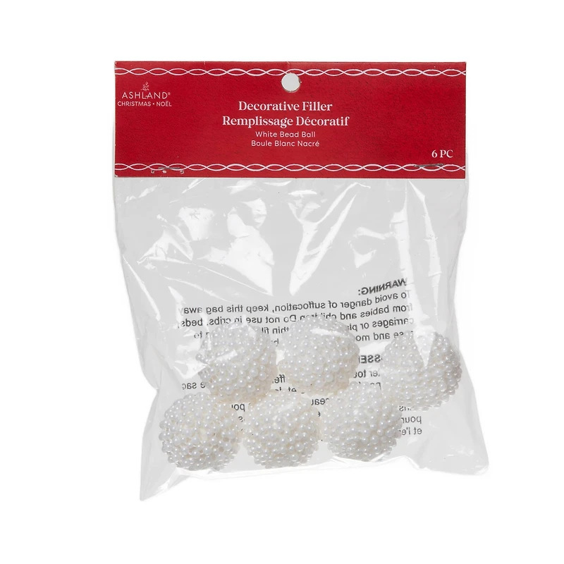 White Bead Ball Decorative Filler by Ashland®