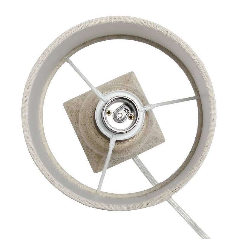 Lalia Home 12.5" Beige Mini Table Lamp