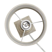 Lalia Home 12.5" Beige Mini Table Lamp