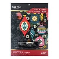 Brea Reese™ 9" x 12" Modern Christmas Scratch Art Paper Pad
