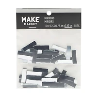 1" Rectangle Glass Mirrors, 50ct. by Make Market®