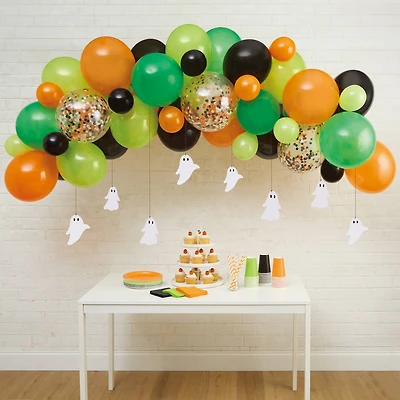 Orange, Black & Green Halloween Balloon Garland by Celebrate It™