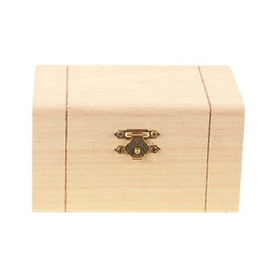 Unfinished Wooden Hinged Box by Make Market®