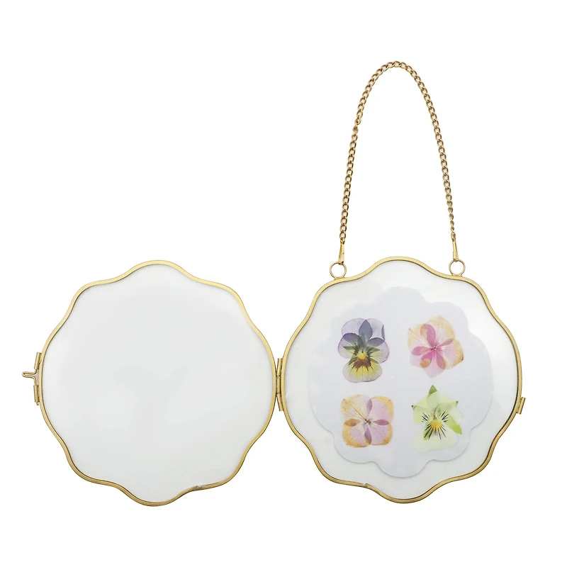 5.5" Wavy Edge Hanging Glass Frame by Ashland®