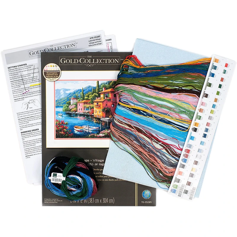 Dimensions® Gold Collection® Lakeside Village Counted Cross Stitch Kit