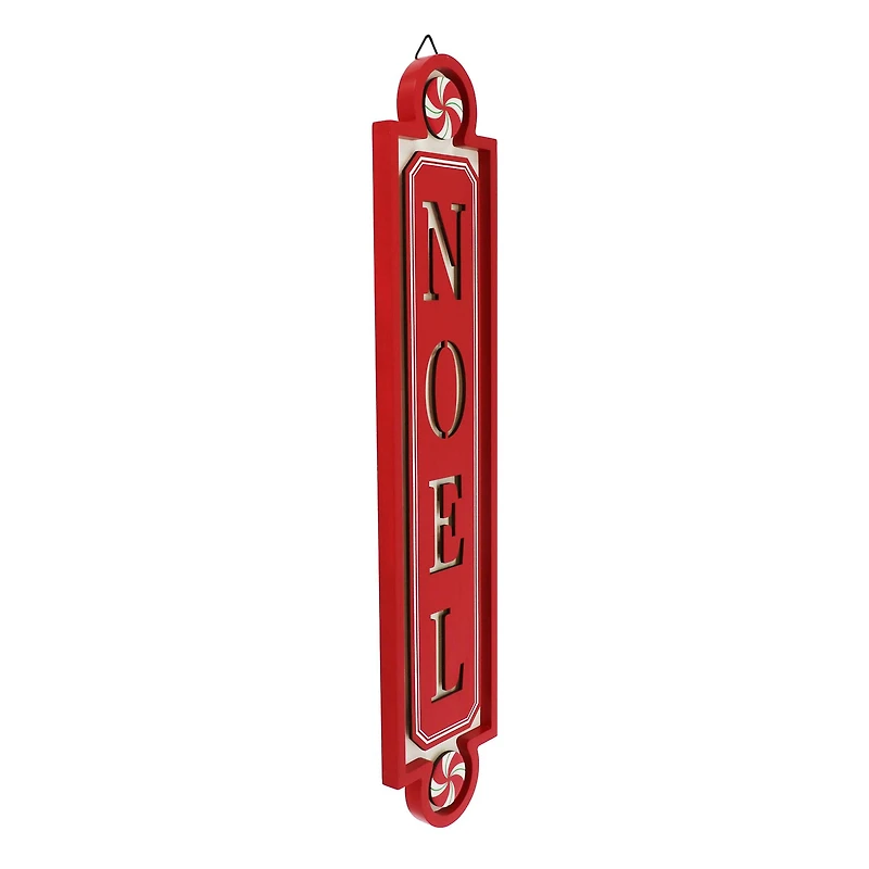 Red Noel Peppermint Wall Sign by Ashland®
