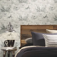 RoomMates Taupe Harry Potter Map Peel & Stick Wallpaper